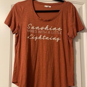 "Sunshine Mixed With A Little Lighting" Graphic Tee